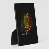 Belgische Flagge Fotoplatte (Seite)