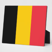 Belgische Flagge Fotoplatte (Seite)
