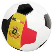 belgische Flagge Fußball (Dreiviertel)