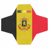 belgische Flagge Fußball (Flach)