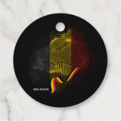 Belgische Flagge Geschenkanhänger (Rückseite)