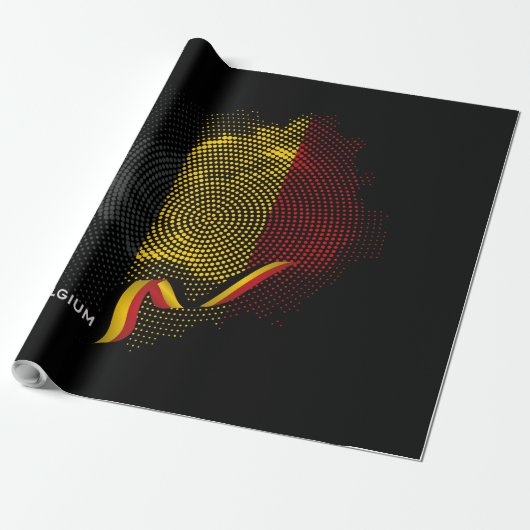 Belgische Flagge Geschenkpapier (Ungerollt)