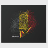 Belgische Flagge Geschenkpapier (Flach)
