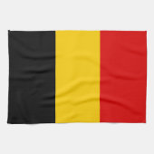 Belgische Flagge Geschirrtuch (Horizontal)
