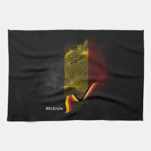 Belgische Flagge Geschirrtuch
