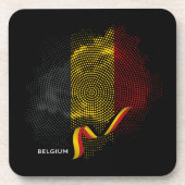 Belgische Flagge Getränkeuntersetzer (Vorderseite)