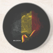Belgische Flagge Getränkeuntersetzer (Vorne)