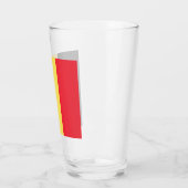 belgische Flagge Glas (Links)