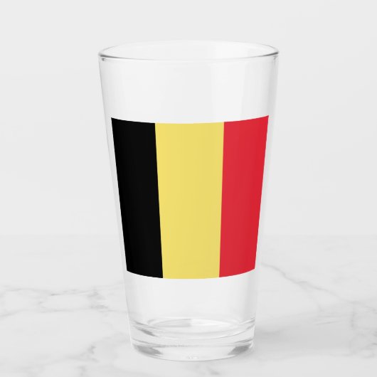 belgische Flagge Glas (Vorderseite)