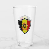 Belgische Flagge Glas (Rückseite)