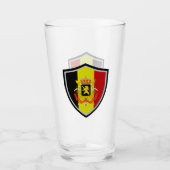Belgische Flagge Glas (Vorderseite)