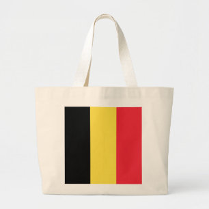 Belgische Flagge Jumbo Stoffbeutel