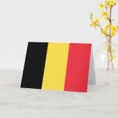 belgische Flagge Karte (Gelbe Blume)
