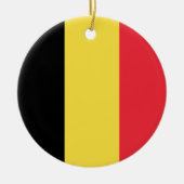 belgische Flagge Keramik Ornament (Vorne)