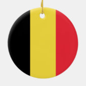 belgische Flagge Keramik Ornament (Hinten)