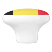 belgische Flagge Keramikknauf (Seitenansicht)