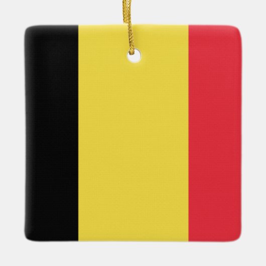 belgische Flagge Keramikornament (Vorderseite)