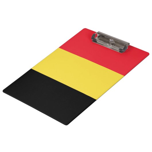 belgische Flagge Klemmbrett (Schrägansicht)