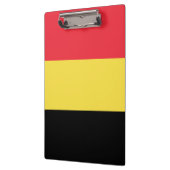 belgische Flagge Klemmbrett (Links)