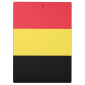 belgische Flagge Klemmbrett (Rückseite)