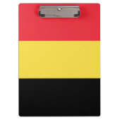 belgische Flagge Klemmbrett (Vorderseite)