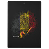 Belgische Flagge Klemmbrett (Rückseite)