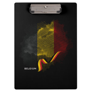 Belgische Flagge Klemmbrett