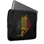 Belgische Flagge Laptopschutzhülle (Vorne Rechts)