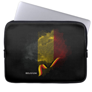 Belgische Flagge Laptopschutzhülle