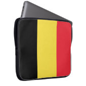 belgische Flagge Laptopschutzhülle (Vorne Rechts)