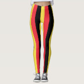 belgische Flagge Leggings (Vorderseite)