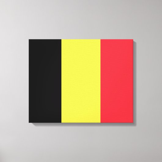belgische Flagge Leinwanddruck (Vorderseite)