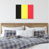 belgische Flagge Leinwanddruck (Insitu (Schlafzimmer))