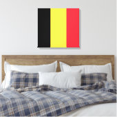 belgische Flagge Leinwanddruck (Insitu (Schlafzimmer))