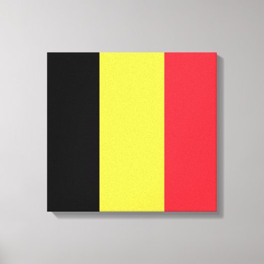 belgische Flagge Leinwanddruck (Vorderseite)
