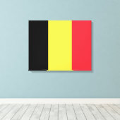 belgische Flagge Leinwanddruck (Insitu (Holzboden))