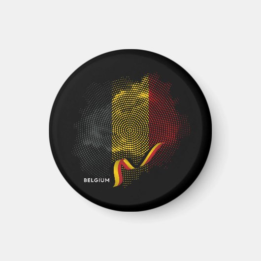 Belgische Flagge Magnet (Vorne)
