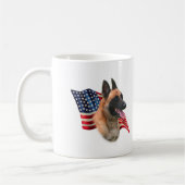 Belgische Flagge Malinois Kaffeetasse (Links)