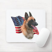 Belgische Flagge Malinois Mousepad (Mit Mouse)
