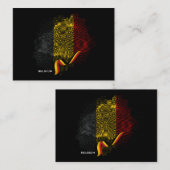 Belgische Flagge Mitteilungskarte (Vorne/Hinten)