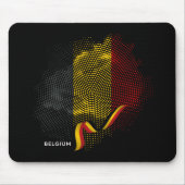 Belgische Flagge Mousepad (Vorne)