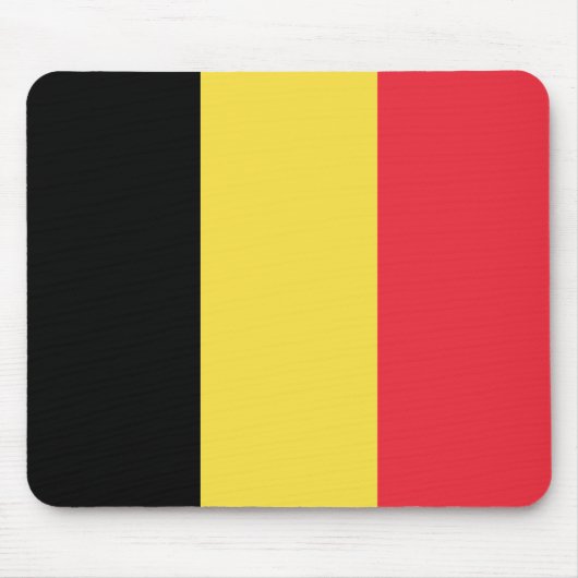 belgische Flagge Mousepad (Vorne)