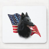 Belgische Flagge Mousepad (Vorne)