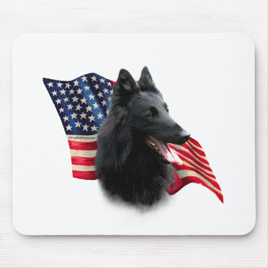 Belgische Flagge Mousepad (Vorne)