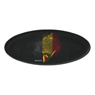 Belgische Flagge Namenschild
