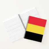 belgische Flagge Notizblock (Innenseite)