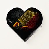 Belgische Flagge Notizblock (Rückseite)