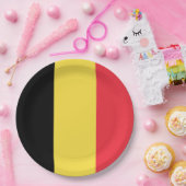 belgische Flagge Pappteller (Party)