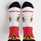 Belgische Flagge Patriotisch, Nachhaltig Belgien Socken (Oben)