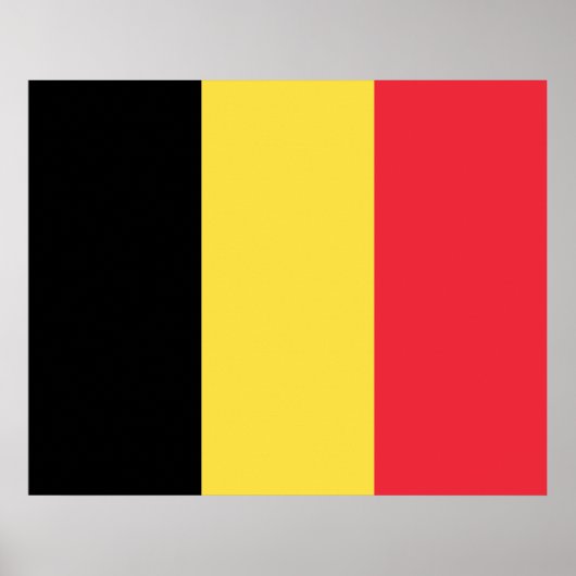 belgische Flagge Poster (Vorne)